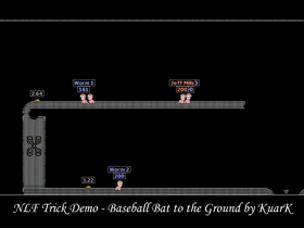 Baseball Bat - Kick  to the Ground - Click to enlarge